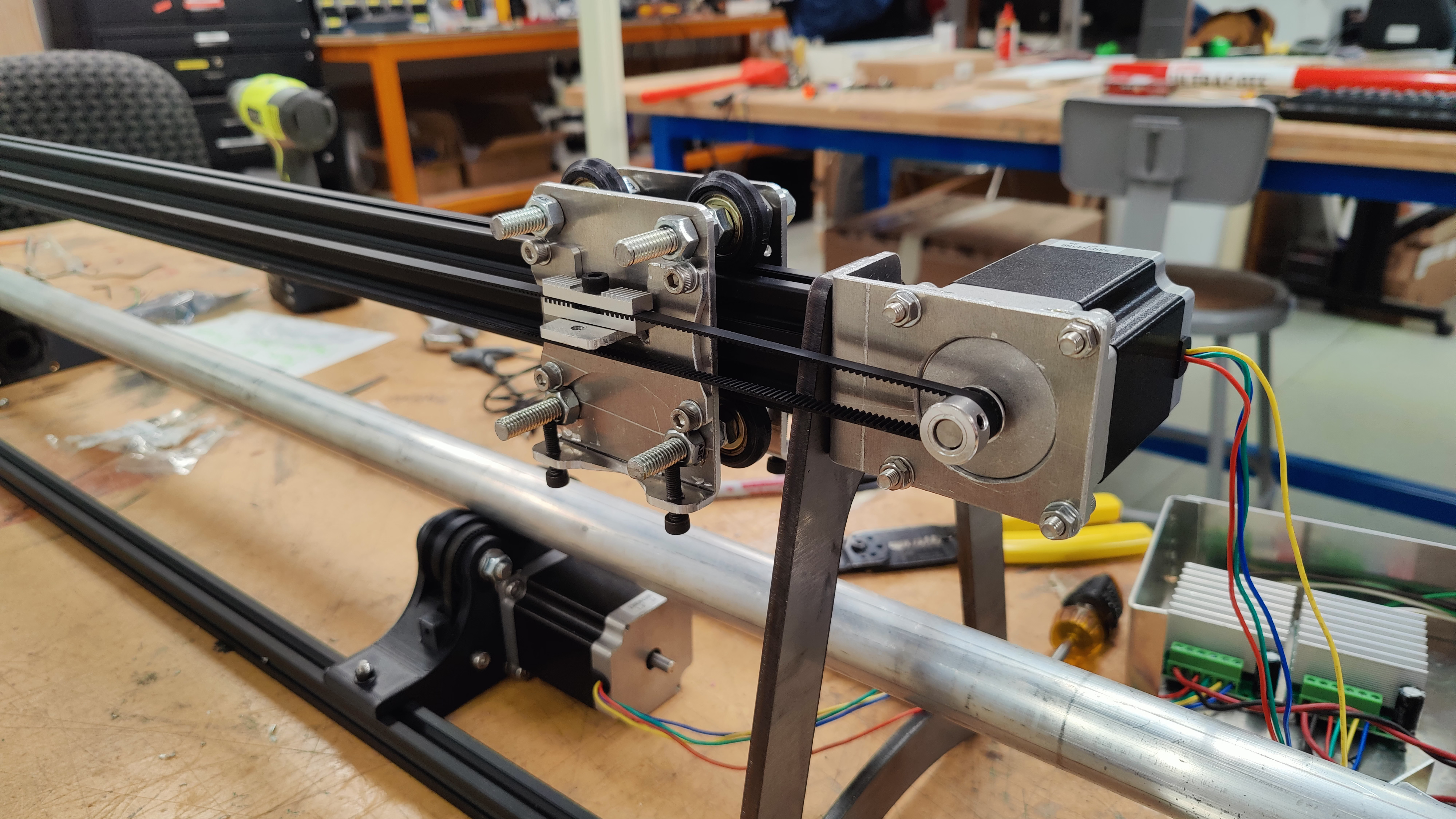 Final view of completed CNC tubing coper